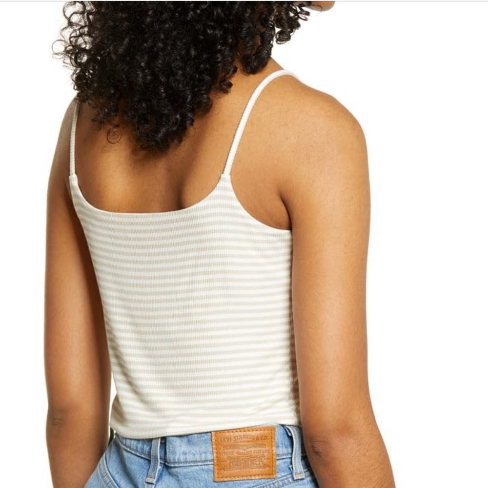 BP Stripe Rib Crop Cami - Picture 2 of 7